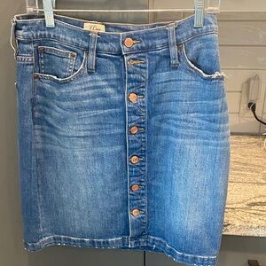 J. Crew Blue Denim Skirt